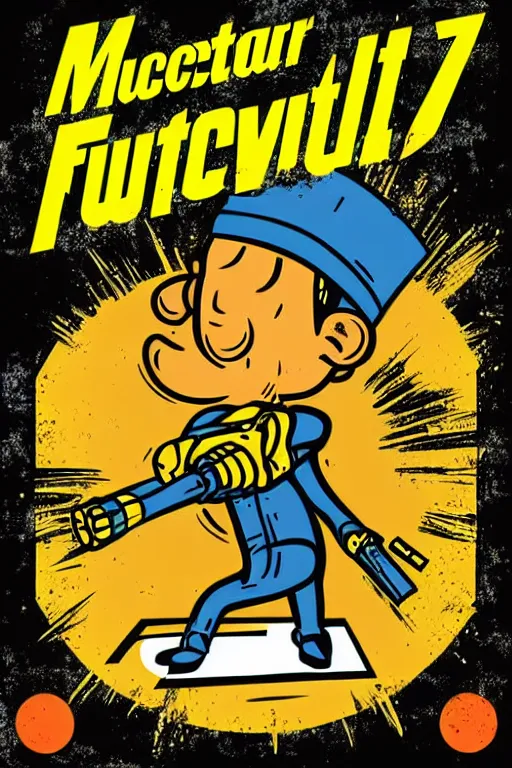 Image similar to fallout 7 6 retro futurist illustration art by butcher billy, sticker, colorful, illustration, highly detailed, simple, smooth and clean vector curves, no jagged lines, vector art, smooth andy warhol style