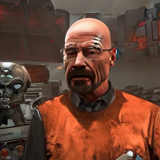 Image similar to Walter White in Doom eternal