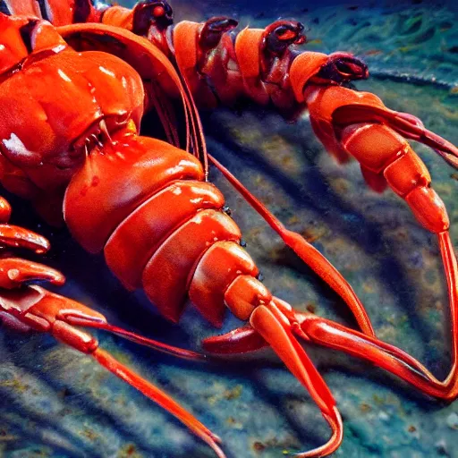 Prompt: monkey lobster. hyperdetailed photorealism