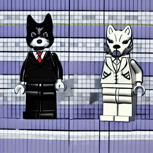 Prompt: Legosi and Haru