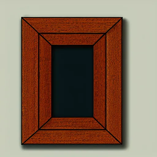 Prompt: a picture frame hanging on the wall, a minimalist painting, pixiv, temporary art, skeuomorphic, ultra hd, sabattier filter