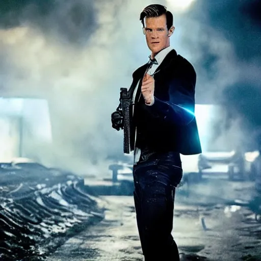 Image similar to Matt Smith as the T1000