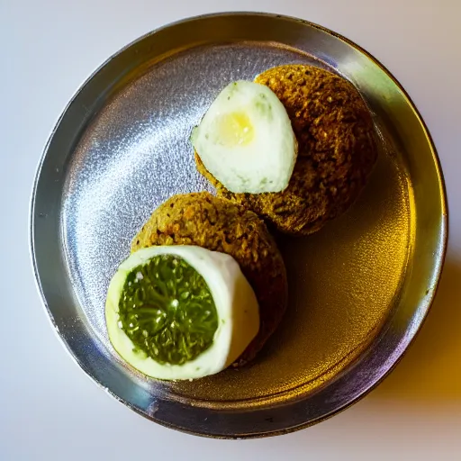 Image similar to silver falafel, dslr 1 5 mm