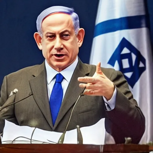 Image similar to benjamin netanyahu as a terrorist