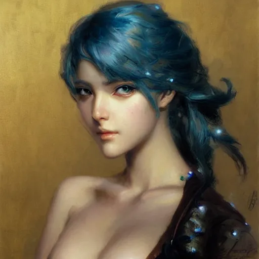 Image similar to detailed portrait of beautiful anime girl, painting by gaston bussiere, craig mullins, j. c. leyendecker