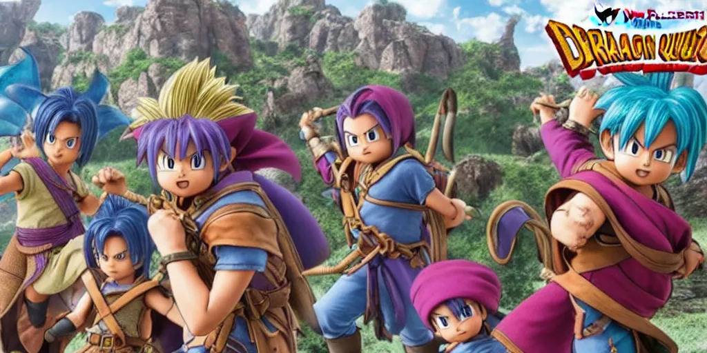 Image similar to dragon quest movie, ray - tracing, amazing animated, high quality