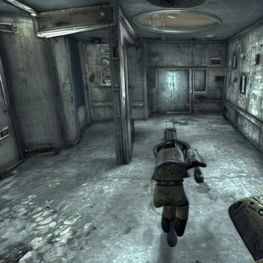 Image similar to Spongebob in Fallout 3, gameplay footage, 8k, very intricate, very detailed,