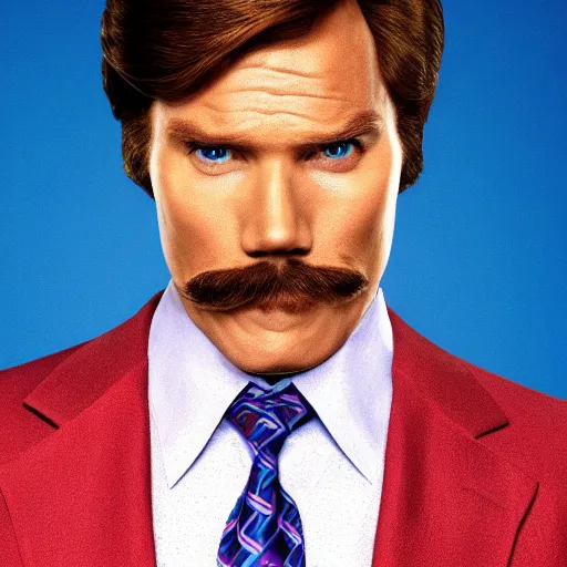 Prompt: Live Action Still of Jerma985 in Anchorman: The Legend of Ron Burgundy, real life, hyperrealistic, ultra realistic, realistic, highly detailed, epic, HD quality, 8k resolution, body and headshot, film still
