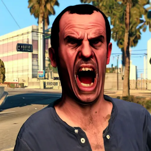 Image similar to screaming man in gta v