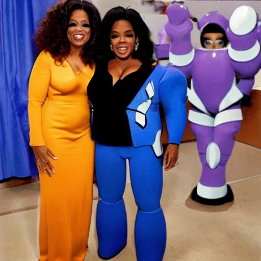 Image similar to Oprah Winfrey Dressed as Megaman