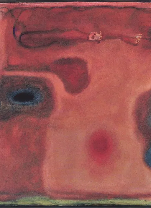 Image similar to biomechanical talisman of a spell for the emanation of yoth that requires a child's blood by maggi mcdonald, mark rothko, sabina klein