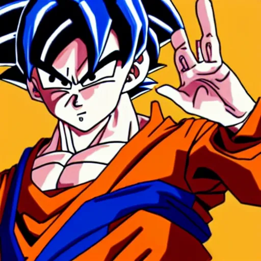 Image similar to goku with his weed gi