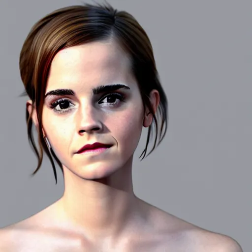 Image similar to emma watson as a pixar character, 8 k, pixar render