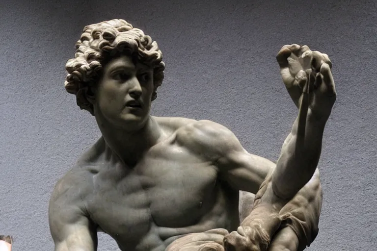 Prompt: david statue from michelangelo