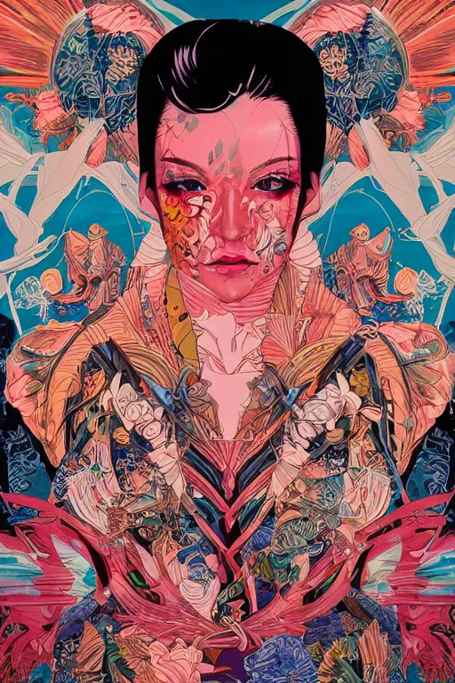 Image similar to Tristan Eaton, victo ngai, artgerm, evil ginger portrait