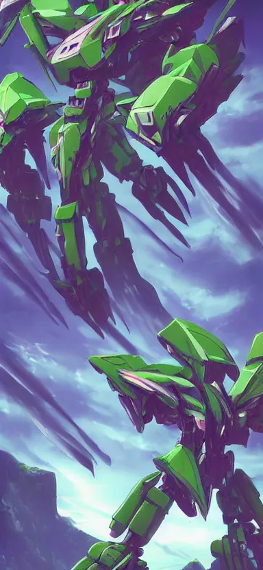 Image similar to giant humanoid plant mecha, forest, key art, aesthetic, anime, shigeto koyama, hiroyuki imaishi