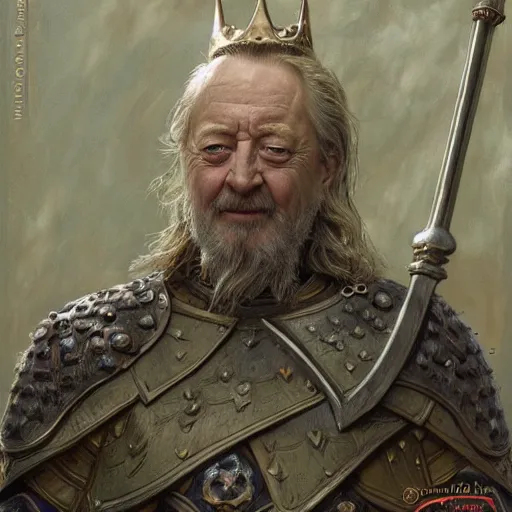 Prompt: old wise king Theoden of Rohan by Mark Brooks, Donato Giancola, Victor Nizovtsev, Scarlett Hooft, Graafland, Chris Moore