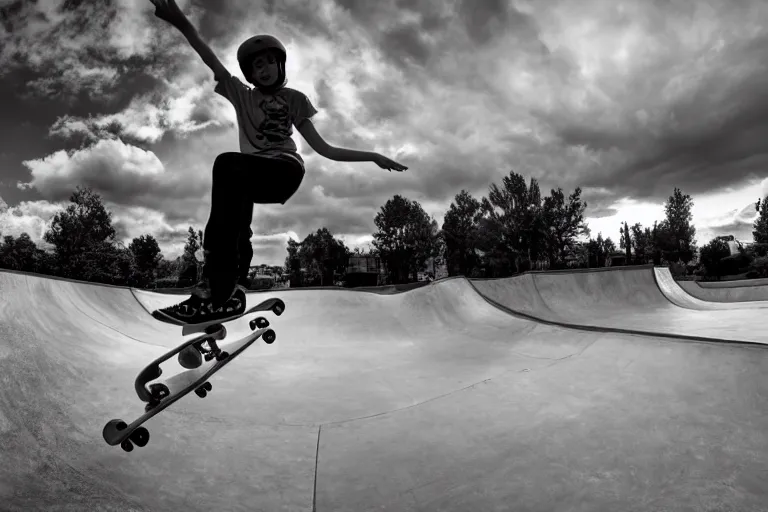 Image similar to angels skateboarding in heaven, 4 k hdr, high resolution, smooth, sharp focus, award - winning photo