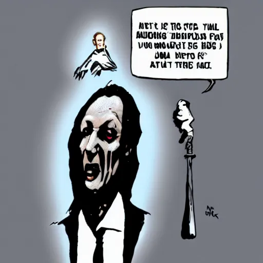 Image similar to neil warnock as the grim reaper in the style of banksy