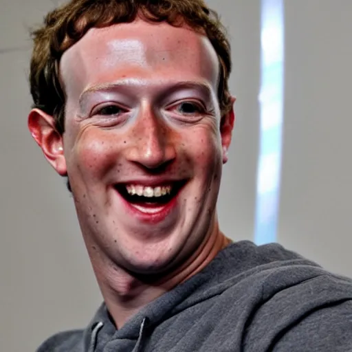 Prompt: mark zuckerberg in a flannel pajama onesie getting tucked into a racecar bed with a big smile