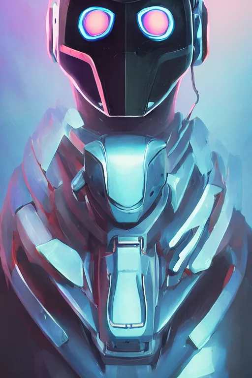 Image similar to epic mask helmet robot ninja portrait stylized as fornite style game design fanart by concept artist gervasio canda, behance hd by jesper ejsing, by rhads, makoto shinkai and lois van baarle, ilya kuvshinov, rossdraws global illumination radiating a glowing aura global illumination ray tracing hdr render in unreal engine 5