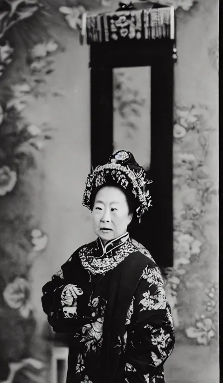 Image similar to Empress Dowager Cixi as an egirl, mirror selfie, iPhone photo