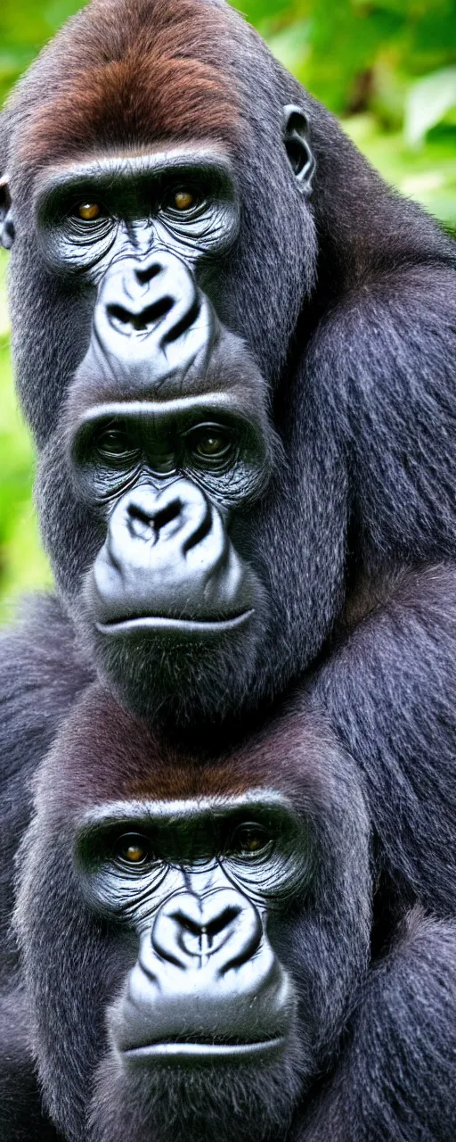 Prompt: Gorilla portrait.