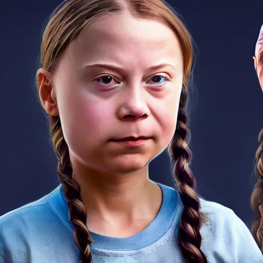 Prompt: Greta Thunberg as Thanos from Avengers: Endgame, intricate, highly detailed, concept art, smooth, sharp focus