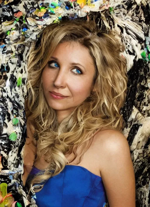 Image similar to award winning photo of Sarah Chalke, by David LaChapelle