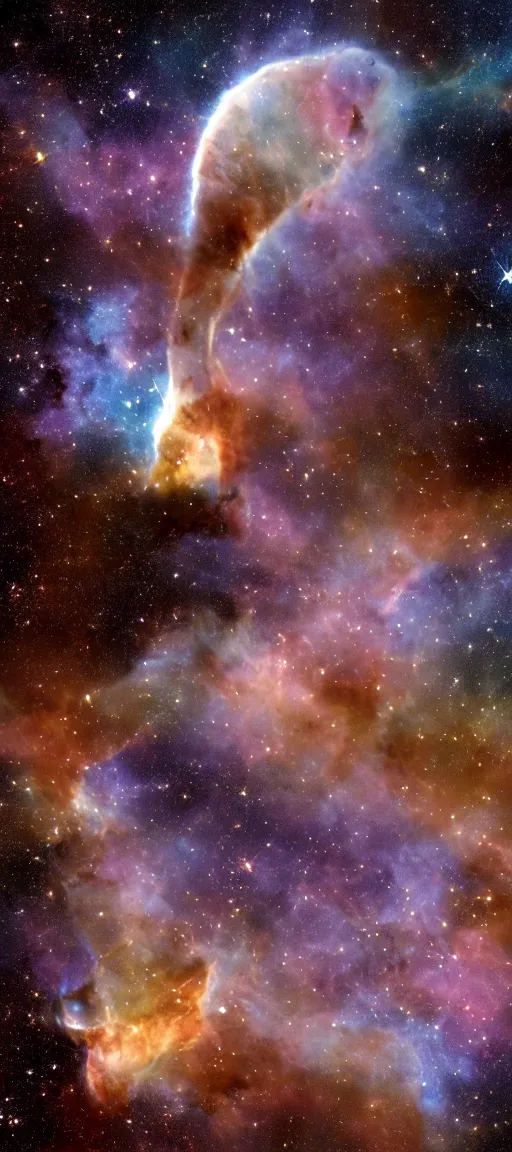 Image similar to james webb space telescope images, telescope imagery of the carina nebula, andromeda, void black, jwst 8 k wallpaper