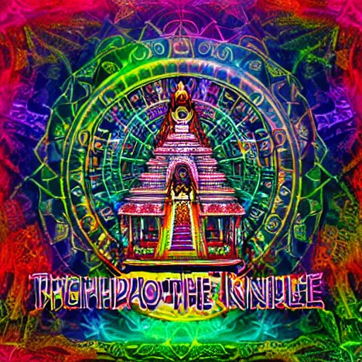 Image similar to psychedelic temple of the king