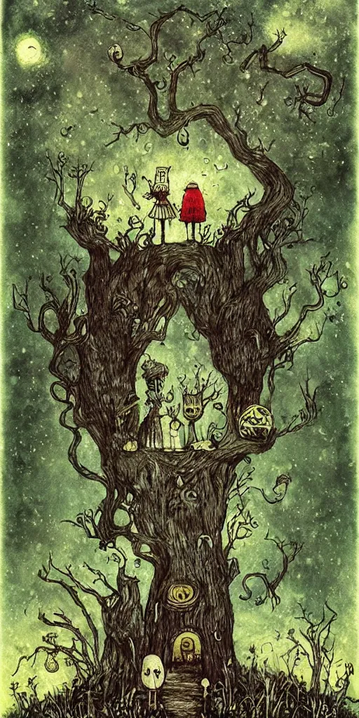 Image similar to a wizard of oz scene by alexander jansson