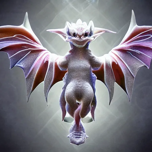 Prompt: crystal baby dragons, hyper realistic, big eyes