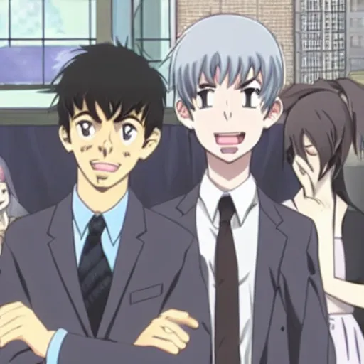 Prompt: Nathan For You, Nathan Fielder, in an anime