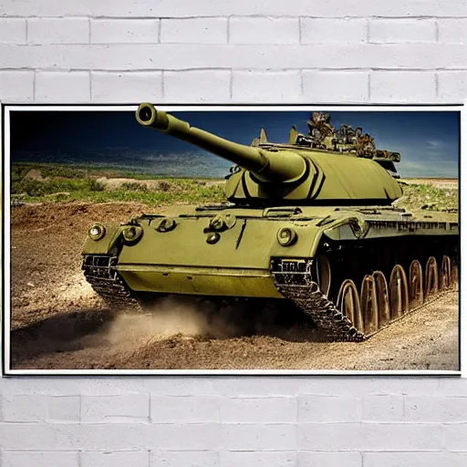 Image similar to army tank poster