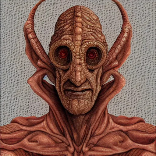 Prompt: portrait of demogorgan, highly detailed, centered, digital painting