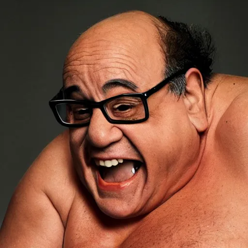 Image similar to chorizo danny devito body horror