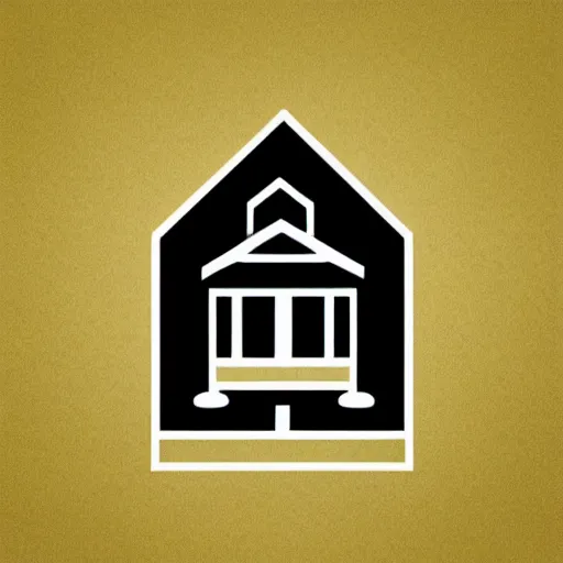 Image similar to house, minimalistic, vectorized logo style