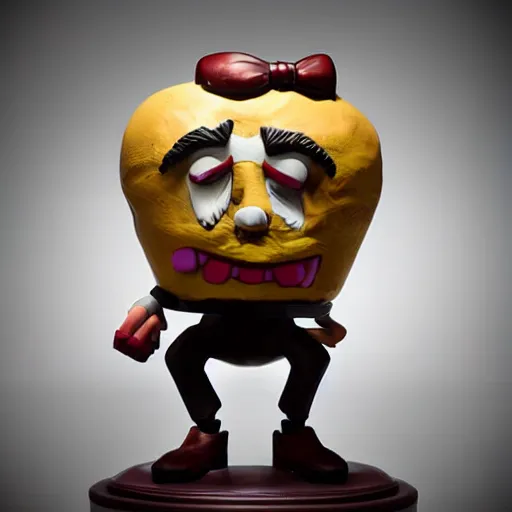 Prompt: don't starve wilson toy statue, sensual, cinematic, studio light, 8 k