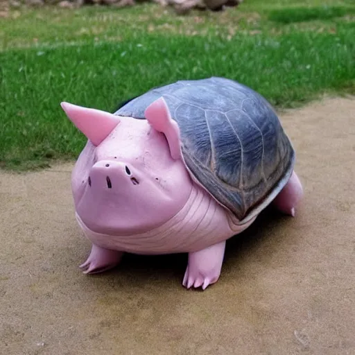 Image similar to the turtle cat pig hybrid