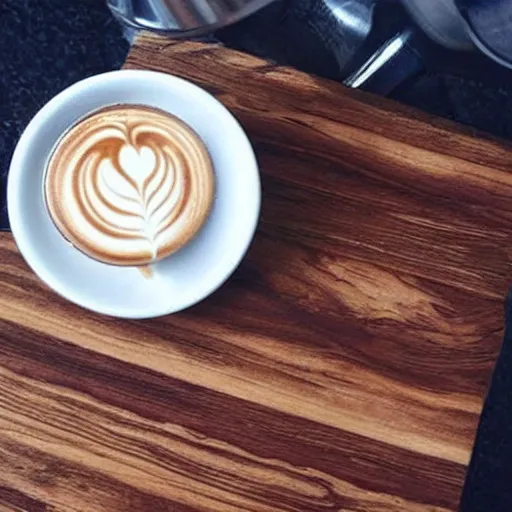 Image similar to latte art on fire