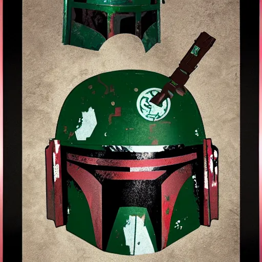 Image similar to boba fett nft, random artstyle