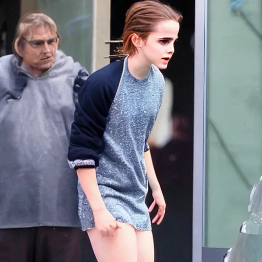 Image similar to emma watson abducted by aliens,