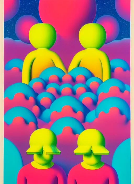 Prompt: random by shusei nagaoka, kaws, david rudnick, airbrush on canvas, pastell colours, cell shaded, 8 k