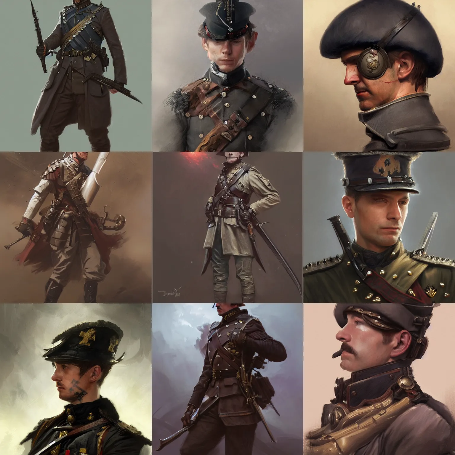 fantasy soldier concept art
