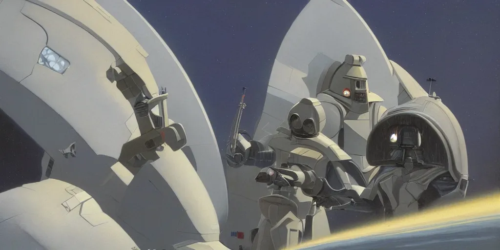 Prompt: a concept painting by Ralph McQuarrie