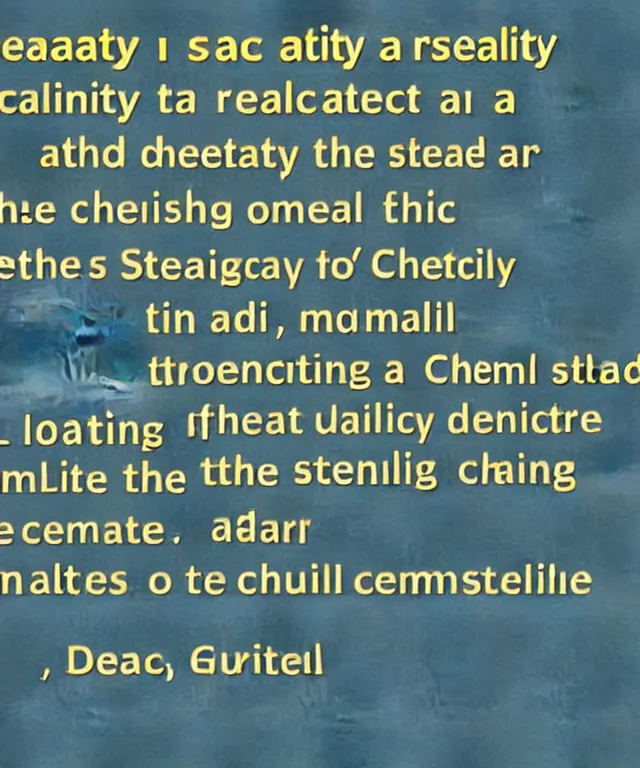 Image similar to reality is an unstable dream looping through chemical states of the matter