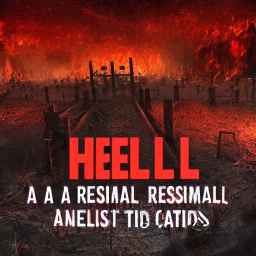 Prompt: A realistic photo of hell