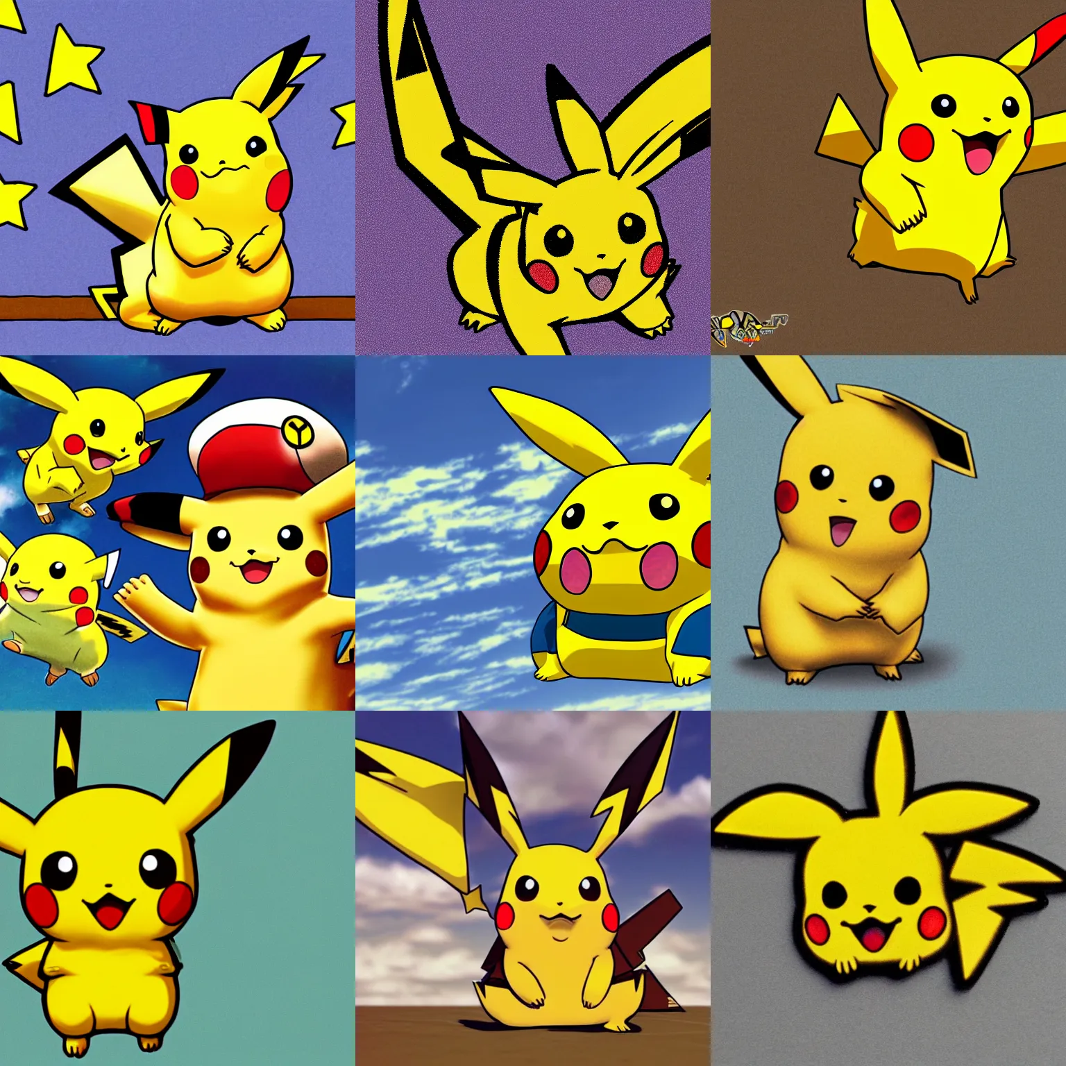 Image similar to detailed!!! very close detailed image of pikachu