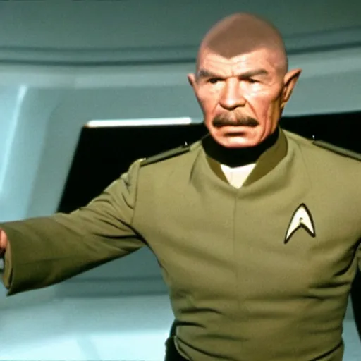 Image similar to a still of Charles Bronson in Star Trek
